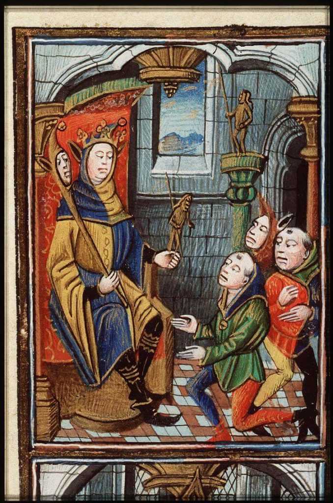 Zierikzee, Franciscanen, Minderbroeders, narrenfeest, fragment uit Frans getijdenboek, KB, 128 C 8, fol 21r